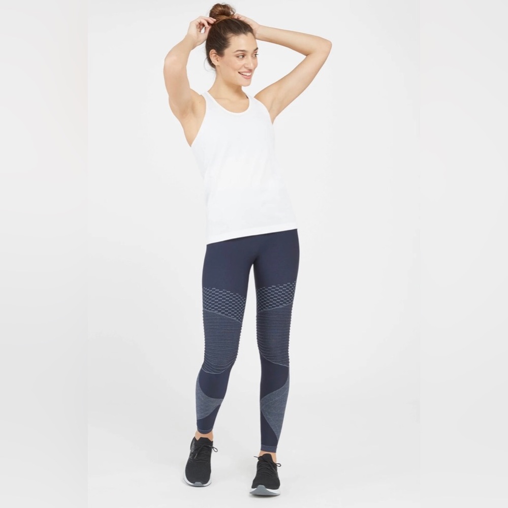 SPANX - Look at me now seamless moto leggings - indigo sky
